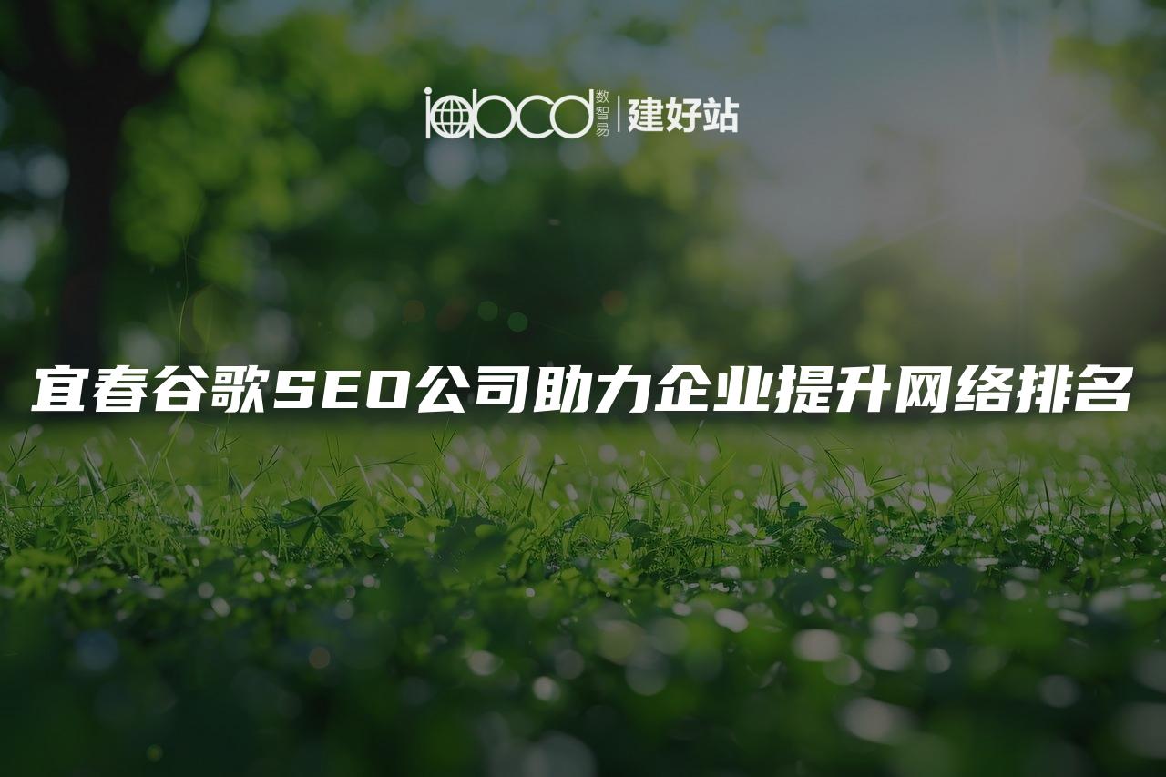 宜春谷歌SEO公司助力企业提升网络排名