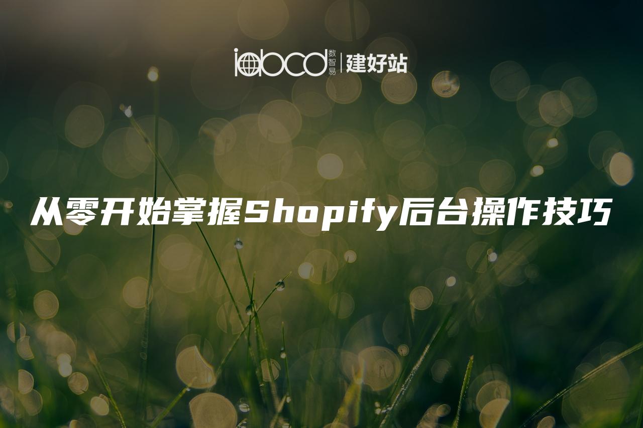 从零开始掌握Shopify后台操作技巧