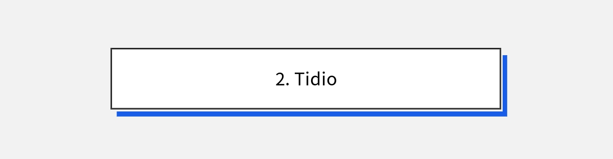 2. Tidio