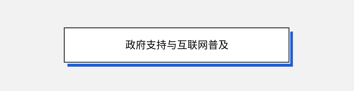 政府支持与互联网普及