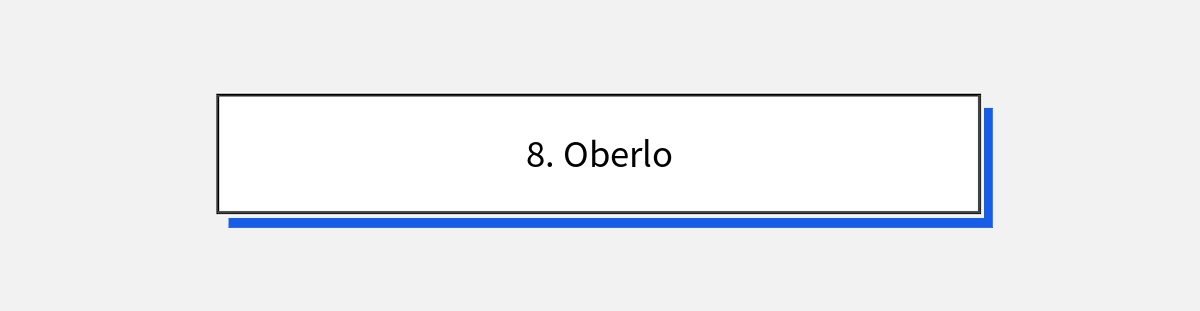 8. Oberlo