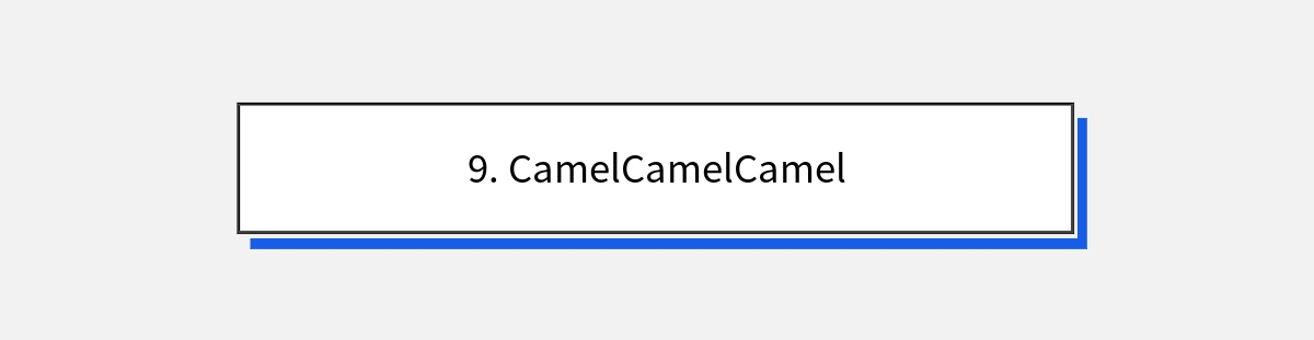 9. CamelCamelCamel