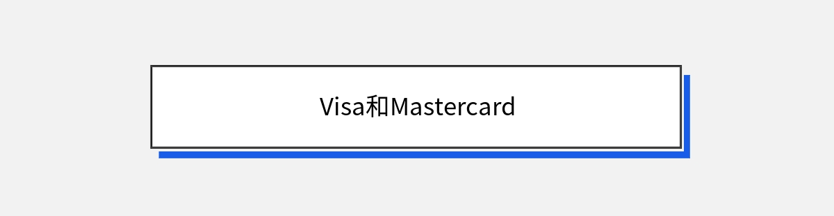 Visa和Mastercard