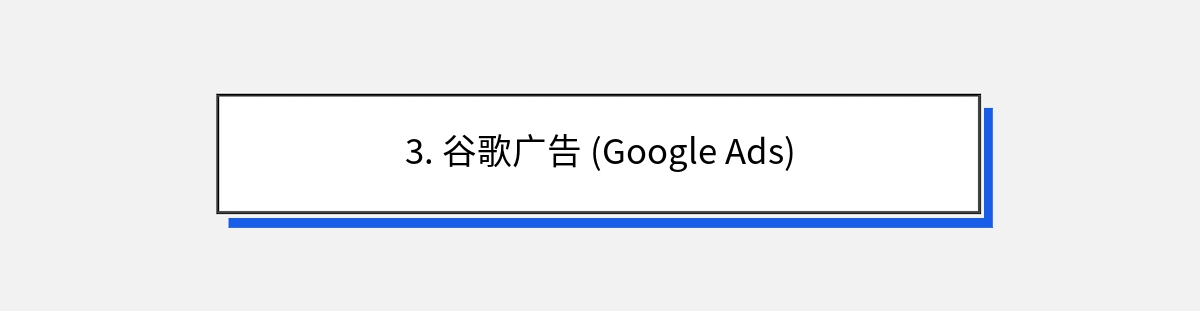 3. 谷歌广告 (Google Ads)