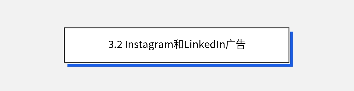 3.2 Instagram和LinkedIn广告