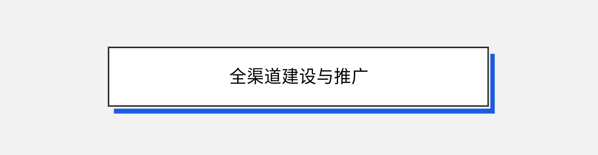 全渠道建设与推广