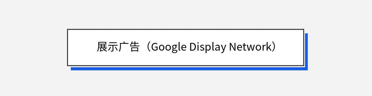 展示广告（Google Display Network）