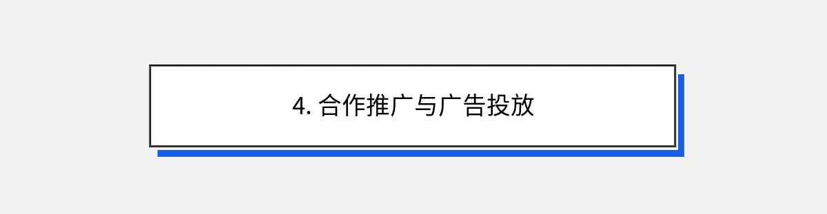 4. 合作推广与广告投放