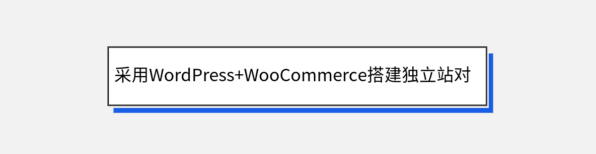 采用WordPress+WooCommerce搭建独立站对比Shopify建站的优势