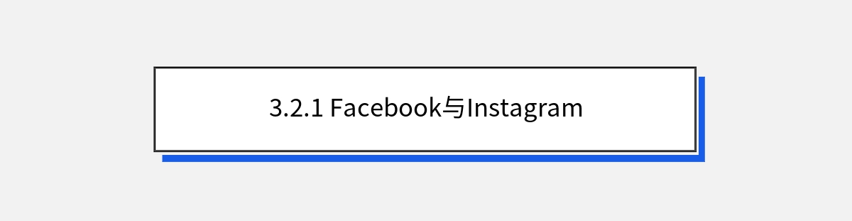 3.2.1 Facebook与Instagram