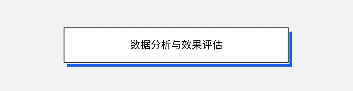 数据分析与效果评估