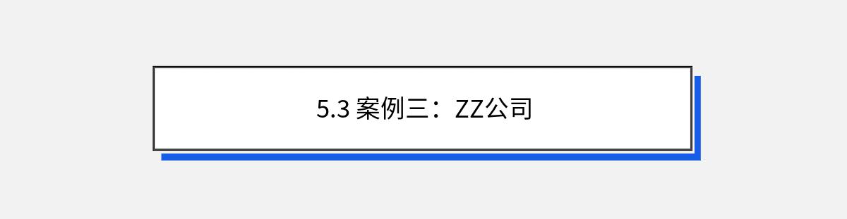 5.3 案例三：ZZ公司