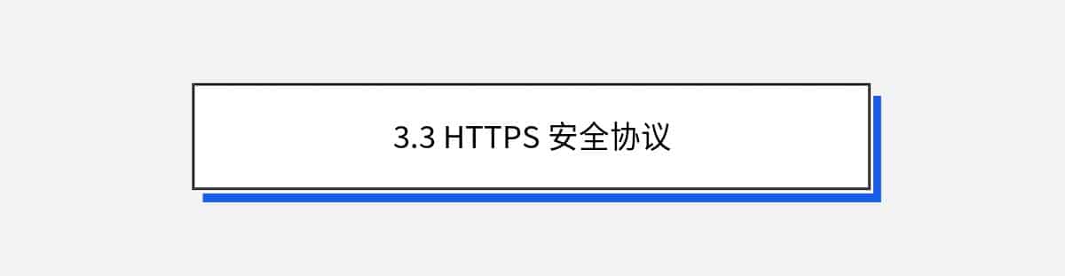 3.3 HTTPS 安全协议