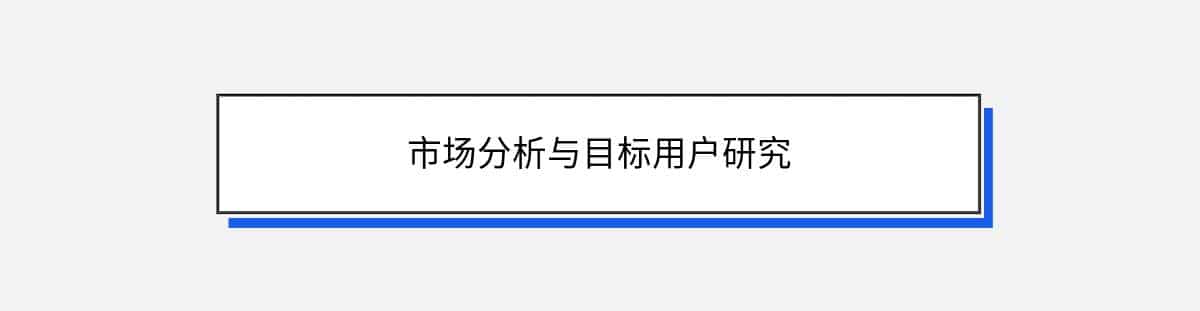 市场分析与目标用户研究