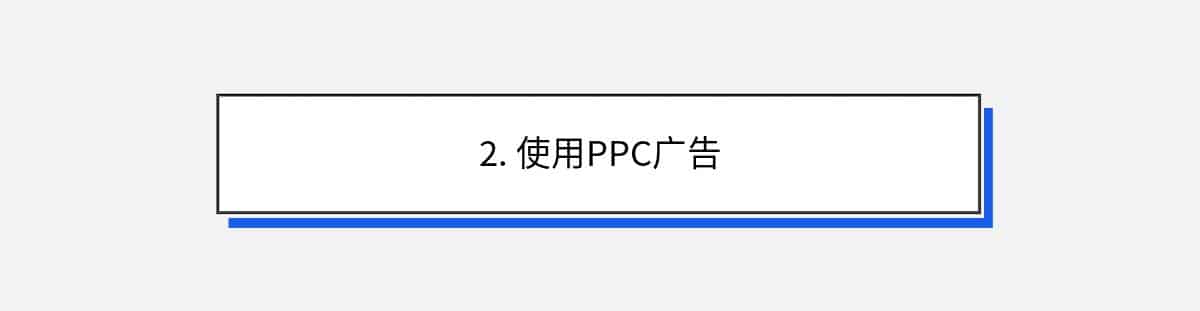 2. 使用PPC广告