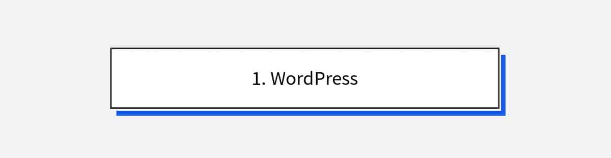 1. WordPress